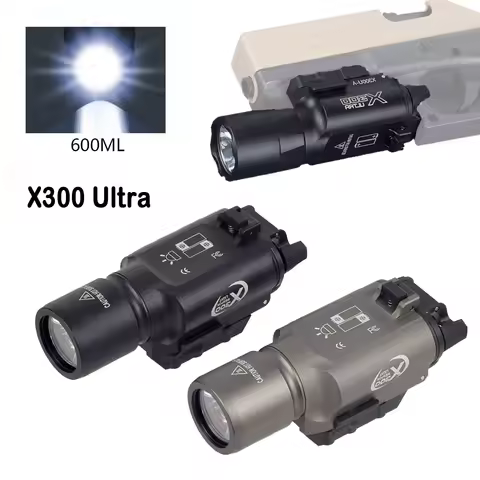 Tactical Surefire Weapons Light X300 Ultra X300U X300UH-B X300V XH35 LED Flashlight Pistol Gun Hunti