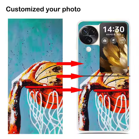 Custom Clear Cover for OPPO Find N3 N2 Flip Find X5 X3 Lite DIY Protective Cases DIY Photo Name Imag