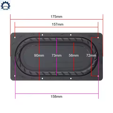 ZJ- 175MM*90MM Bass diaphragm Low Frequency Radiator 5 Inch 6 Inch Passive Bass Film Enhanced Bass 1