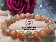 🌹Natural Arusha Golden Strawberry Crystal bracelet 9mm🌹纯天然 阿鲁沙 金草莓 水晶手链 9咪🌹Gelang Tangan Strawberry 