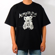 Trendy Dark Style, ACME DE LA VIE, Pure Cotton Breathable, Bandage Bear Print Unique T-Shirt