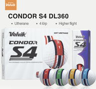 [ Volvik Authentic Import 프로골퍼도 사용하는 볼빅! 정품 수입] 국산 자존심 4피스 고반발 하이스핀 깔끔한 디자인과 퍼팅라인까지_Bóng Golf Condor