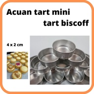 Acuan Tart Bulat Mini Round Mould Egg Shell Tartlet Cheese Round Tart Mini 4x2 cm Hokaido Pastry Po