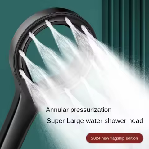 Shower Circular Boosting Shower Head; Large Flow Shower; High-pressure Shower Head; Massage Shower R