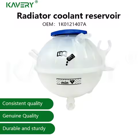 For 1set 1k0121407a Engine Radiator Coolant Reservoir Tank Bottle And Cap Plastic Golf G6 MK6 1K0121