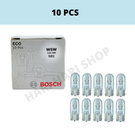 Original Bosch Eco T10 W5W 12V 5W 501 Bulb Yellow Small Light Bulb License Plate Light Interior Tail