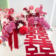 Living Room Decoration Set Bedside Flower Simulation Flower Coffee Table Wedding Room Wedding Bedsid