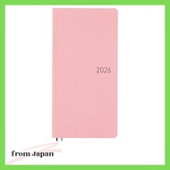 Hobonichi Techo 2026 weeks MEGA English Version Colors/Strawberry Milk, Week Starting from January