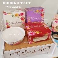 Doorgift (20set) Mangkuk+Kotak lipat sendiri / Doorgift Kenduri Kahwin/ Goodies Kahwin