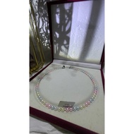 Natural seawater Pearl necklace Akoya稀有多宝珍珠项链海水天然珍珠项链