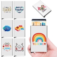 Women Stainless Steel Business Card Holder Name Card Credit Debit Card Holder