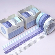 PTT Masking Tape Set 5pcs Essential Collection Isi 5 Selotip Bahan Kertas Washi Warna Warni