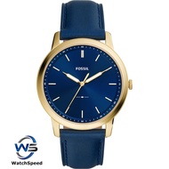 Fossil The Minimalist 3H Analog Blue Dial Men's Watch-FS5789