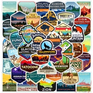 ❉ National Park Series 01 Stickers ❉ 50Pcs/Set DIY Fashion Waterproof Decals Doodle Stickers