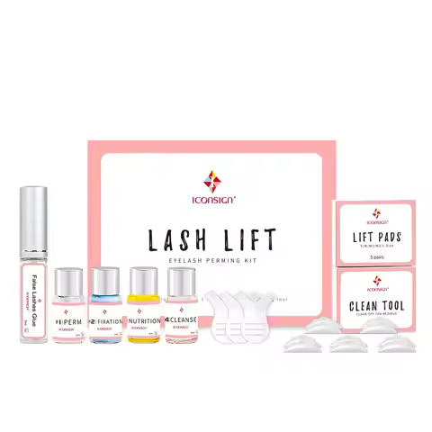 ICONSIGN Lash Lift Kit Upgrade Eyelashes Perm Kit Brow Semi Permanent Curling Perming Wave Eyelash P
