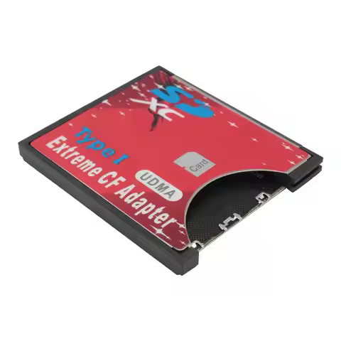 C-Convenient-New SD To CF Card Sleeve Supports Wireless WIFI SD Card Type I Adapter SLR Camera Red