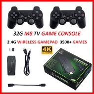 HD Video Game Console 32G Built-In 3500 Games Retro Dual Handheld Game Stick Wireless 2.4G Controlle