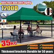 5 layers thickened Night Market Canopy 6x6 8x8 10x10 10x15 10x20Ft Full Black pole Frame Folding Can