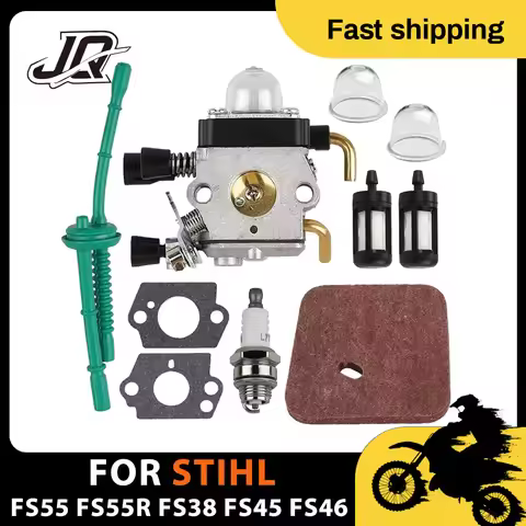 For STIHL FS55 FS55R FS38 FS45 FS46 KM55 HL45 FS45L FS45C FS46C FS55C FS55RC Carburetor String Trimm