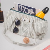 Stripy Small Duffle Bag - Shoulder Bag - Gym Bag - Travel Bag