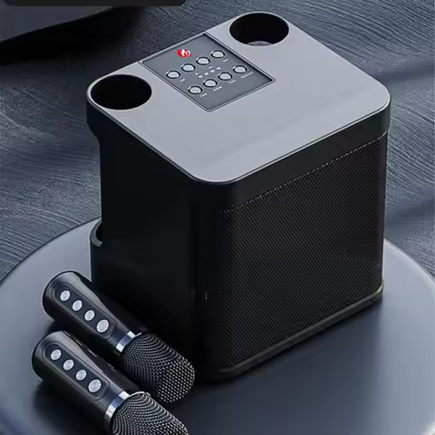 YS-230 Bluetooth Speaker With Wireless Microphone Integrated Home Audio National Karaoke Set Decor T