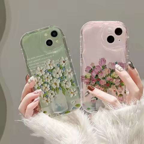 Oil Painting Flower Case For Xiaomi POCO X7 X6 Pro C65 F6 M6 X5 F3 F4 M3 M4 X4 GT X3 NFC Mi 15 14 11