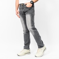 Gizmo - Denim Pants Grey Washed Jeans Stretch Slimfit Comfortable Pants