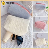 SUER Pencil  Portable Canvas Stationery Box Kawaii Plush Pencil Cases Schoolbag Shape Storage