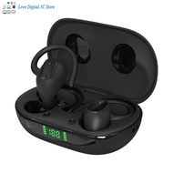 X10pro Bluetooth-compatible 5.1 Headset Digital Display Hanging Ear Earbuds Stereo In-ear Business Sports Earphones