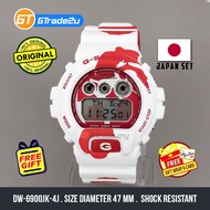 Original G Shock Men DW-6900JK-4J Digital Nishikigoi Koi Japan SP Edition Watch White Red Resin Band [READY STOCK]