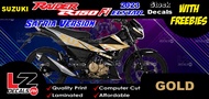 Suzuki Raider R150 Fi (2023) Satria Version ECSTAR Motogp Stock Decals / Stickers with Freebies