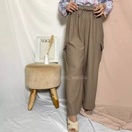 Knit hornet cargo/cargo pants/ cargo pants/cargo knit pants