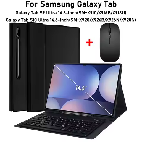 For Samsung Galaxy Tab S10 Ultra 14.6-inch Case SM-X920/X926B/X926N/X920N, Keyboard Case for Tab S9 