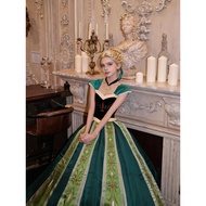[Anna Cosplay Costume] Embroidered Two-Piece Coronation Dress - Adult Size