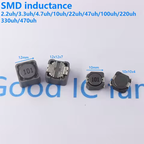 5PCS CD127 104 10pcs 12X12X7mm 10X10 Inductance Shielded inductor SMD power inductor 4.7UH 6.8UH 10U