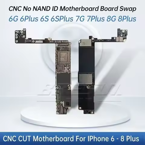CNC ID Motherboard For iPhone 6 6S 7 8 Plus iCloud Mainboard Swap Removed Baseband CPU Logic Board W