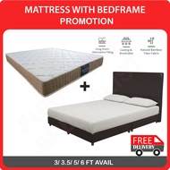 Furniture Specialist 8 INCH MATTRESS WITH BEDFRAME(SINGLE 3 FT, SUPER SINGLE 3.5 FT, QUEEN 5 FT, KING 6 FT AVAILABLE)