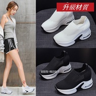 34-40 Size Korean Version Air Cushion Women's Shoes Thick-Soled Inner Heightening 8cm Platform Light