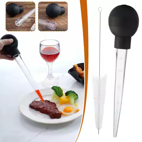 Cooking Kitchen Chicken Turkey Poultry BBQ Food Flavour Baster Syringe Tube Pump Cooking Chicken Tur