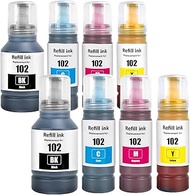 102 Ink ET-2850 ET-4850 ET-3850 ET-2856 ET-4856 Ink Bottle Compatible with Epson 102 Ink Cartridges 