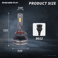 Illumitec ไฟหน้ารถ V80 PRO 140W 65800LM 6000K โคมไฟสีขาวกันน้ำ H4 H7 H11 9005 H1 H3 9012 (รับประกัน2