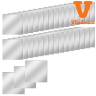 [jss6053]30 PCS Acrylic Mini Mirror Tiles Self Adhesive 3 Inches Square High-Definition Tiny Mirror 