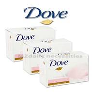 MZ ( SET OF 3 ) Dove Pink/Rosa Beauty Bar Soap 135g