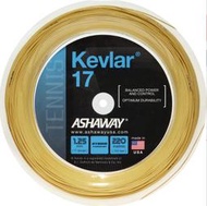元豐東/東勢網球場~Ashaway Kevlar 17 克維拉纖維線防彈衣材質/絕佳咬球特性(220M)可搭配硬線或尼龍