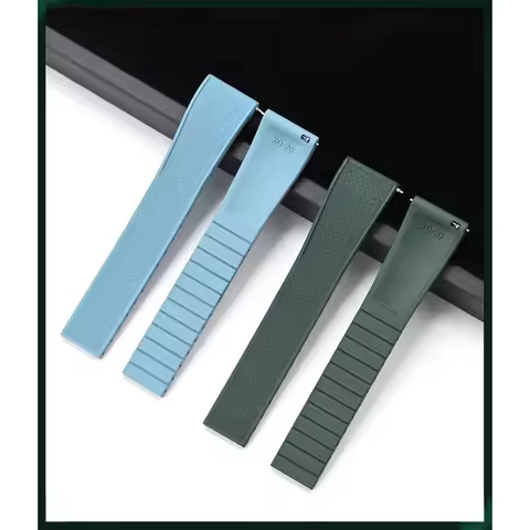 New CTS FKM Rubber Strap for Rolex Submariner/GMT-Master II & Omega | Quick Release Butterfly Buckle