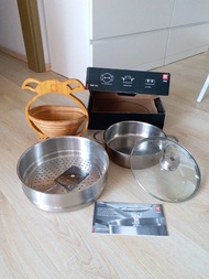 孖人牌30cm 蒸籠 Zwilling Steamer, Pan  & Fruits Bucket