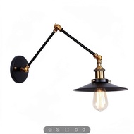 American Retro Loft Industry Iron Folding Lamp Office Stair Bathroom Bedside Bedroom Wall Lamp Simpl