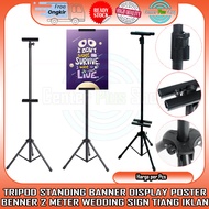 LAYAR Tripod Photo Banner Backdrop Banner Tripod Display Double Sided Screen Standing Stand Display 