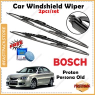 For Proton Persona Old BOSCH ADVANTAGE Wiper Front FREE Windshield Tablets Wiper Cermin Kereta DIY O