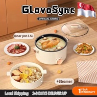 [2-3 Day Delivery]3.5L Large capacity Multi Cooker with Steam Tray Personal Steamboat Noodle Cooker